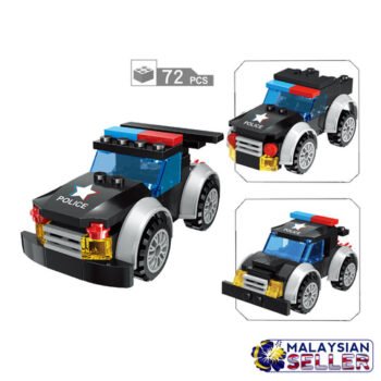 72 Pcs Colorful Swat Police Car
